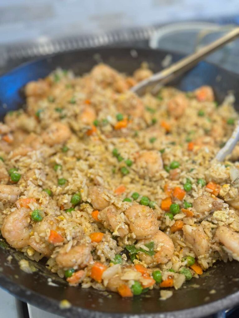 Garlic Shrimp Hibachi Rice