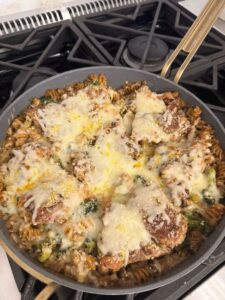 Creamy Broccoli and Chicken Pasta Bake