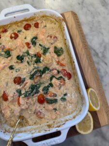 Salmon Boursin Pasta