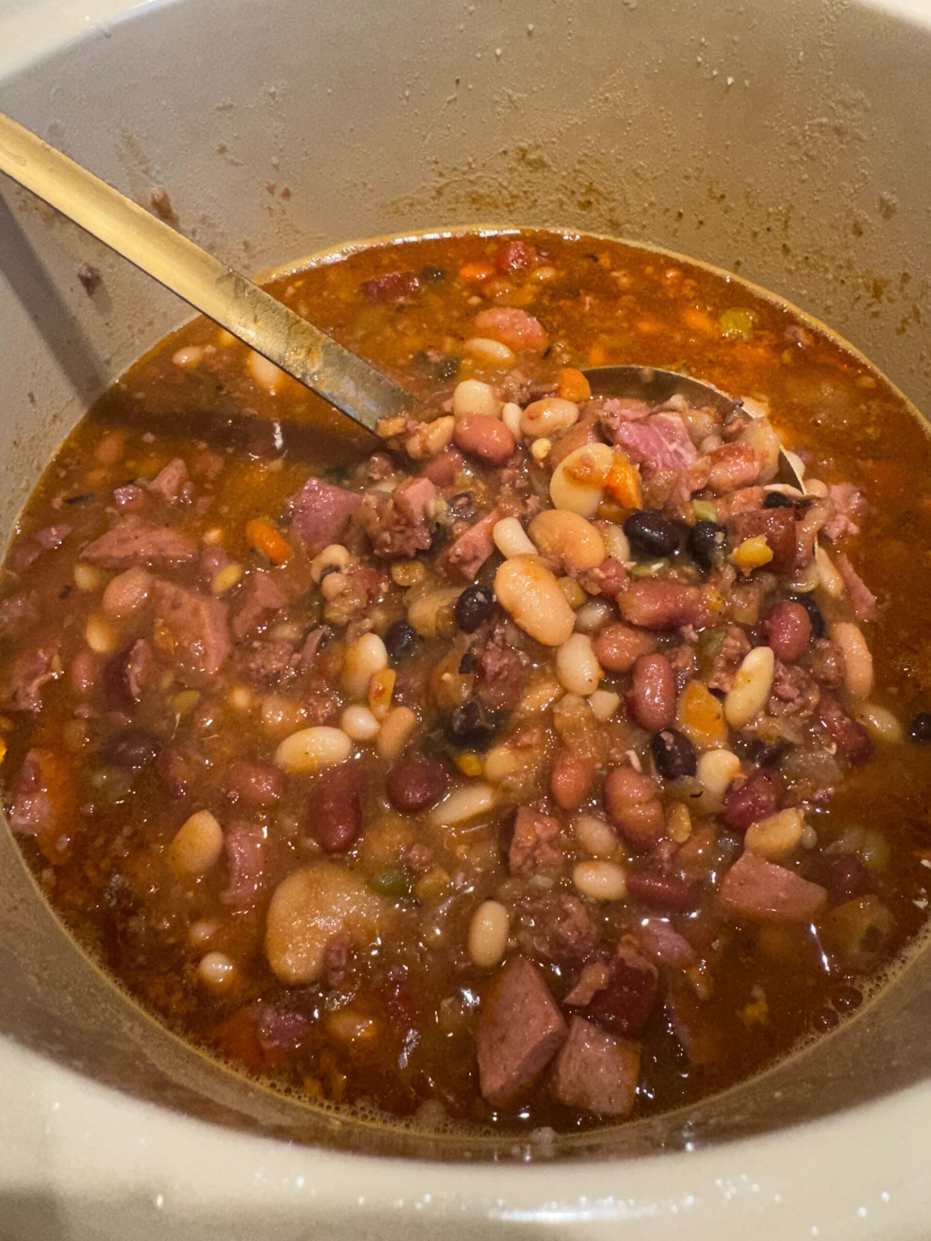 15 Bean Soup with Ham & Sausage