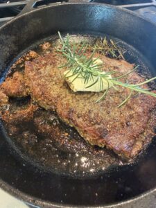 Cast Iron Steaks with Cowboy Butter