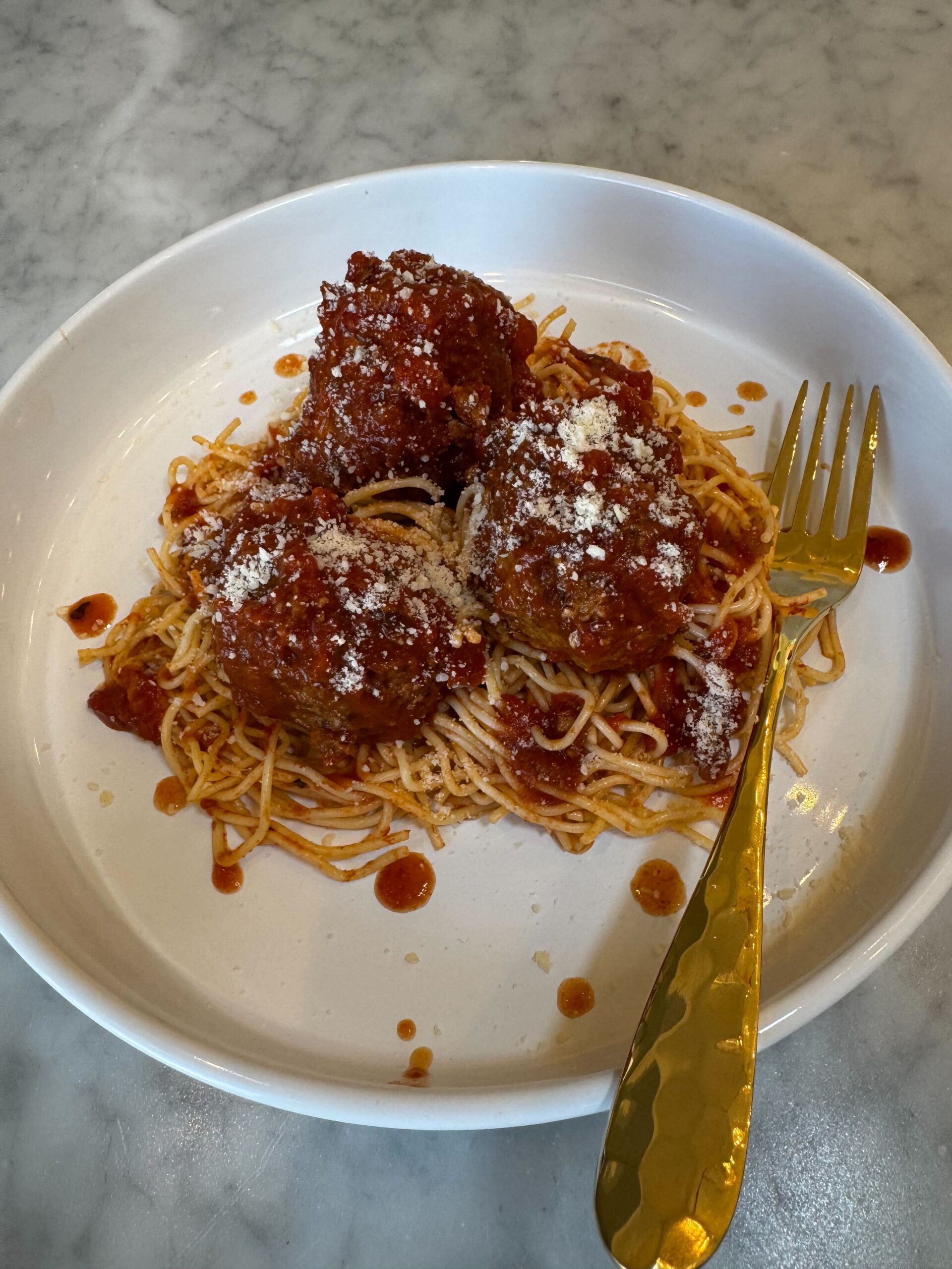 Homemade Italian Spaghetti and Meatballs