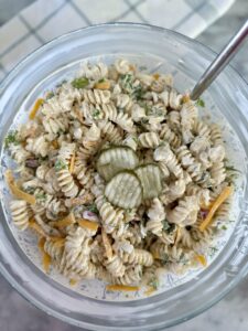 Dill Pickle Pasta Salad