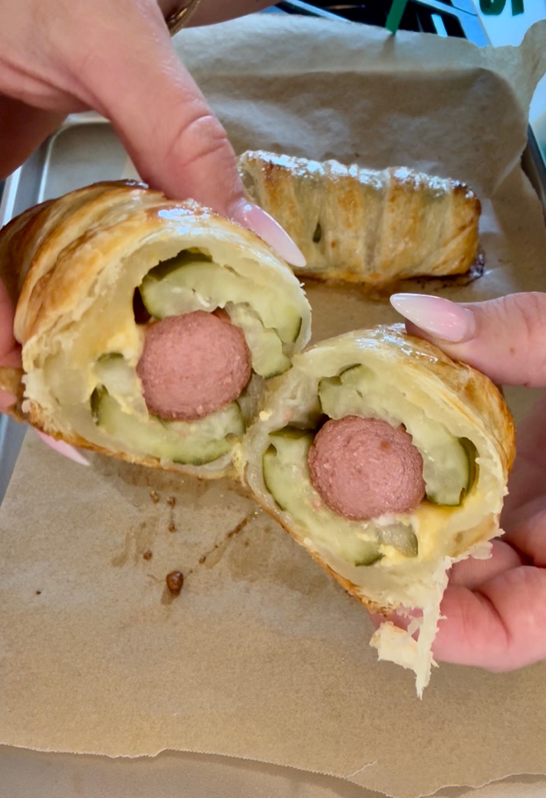 Hot Dog Pickle Sandwich