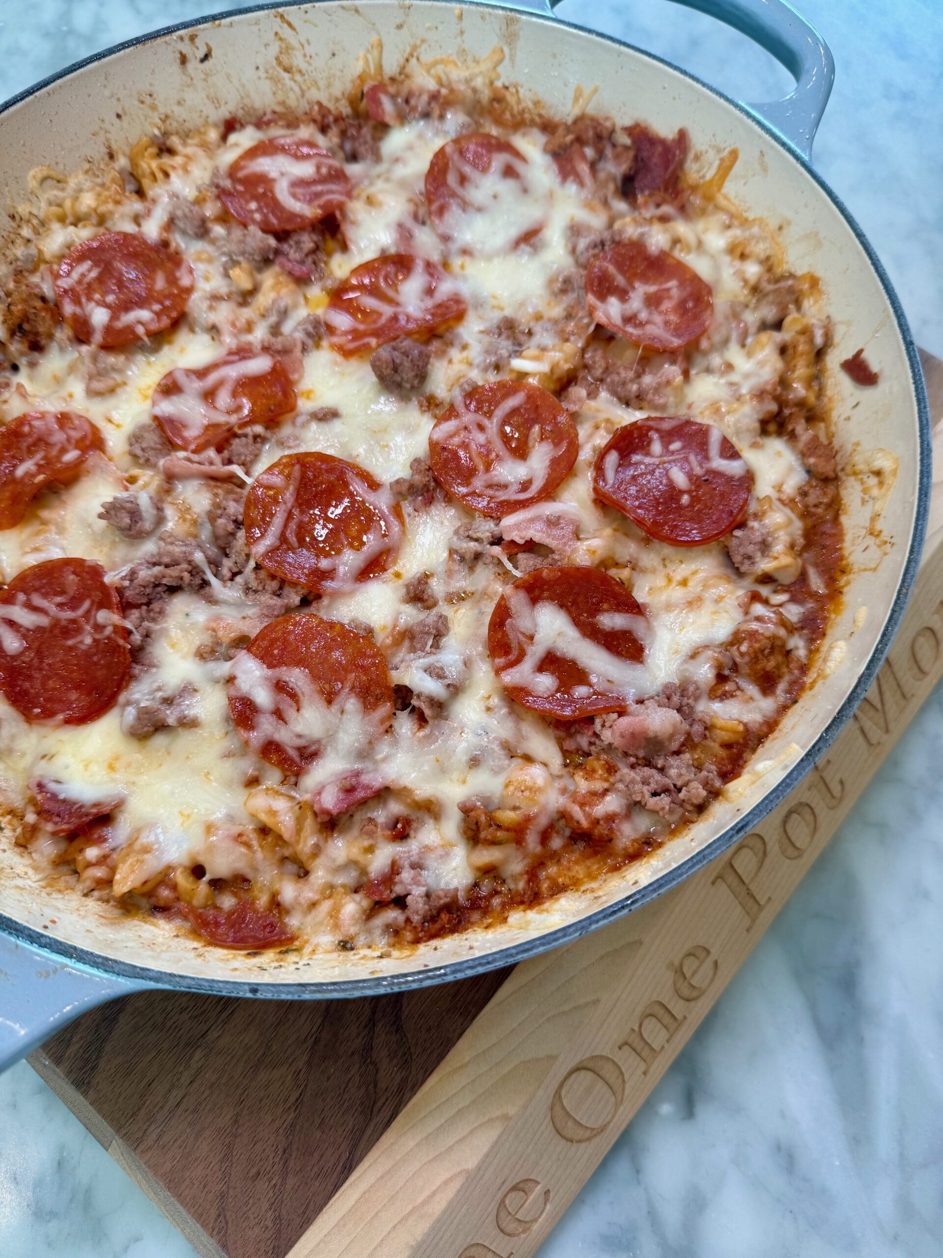 Cheesy Meatlovers Pizza Pasta
