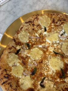 Cheesy Lemon Basil Pizza