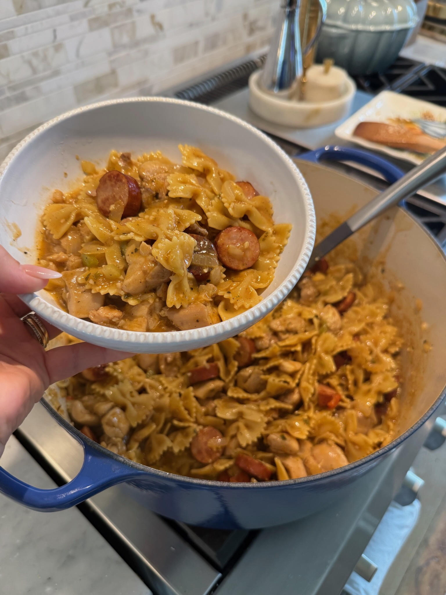 Cajun Chicken and Sausage Pastalya
