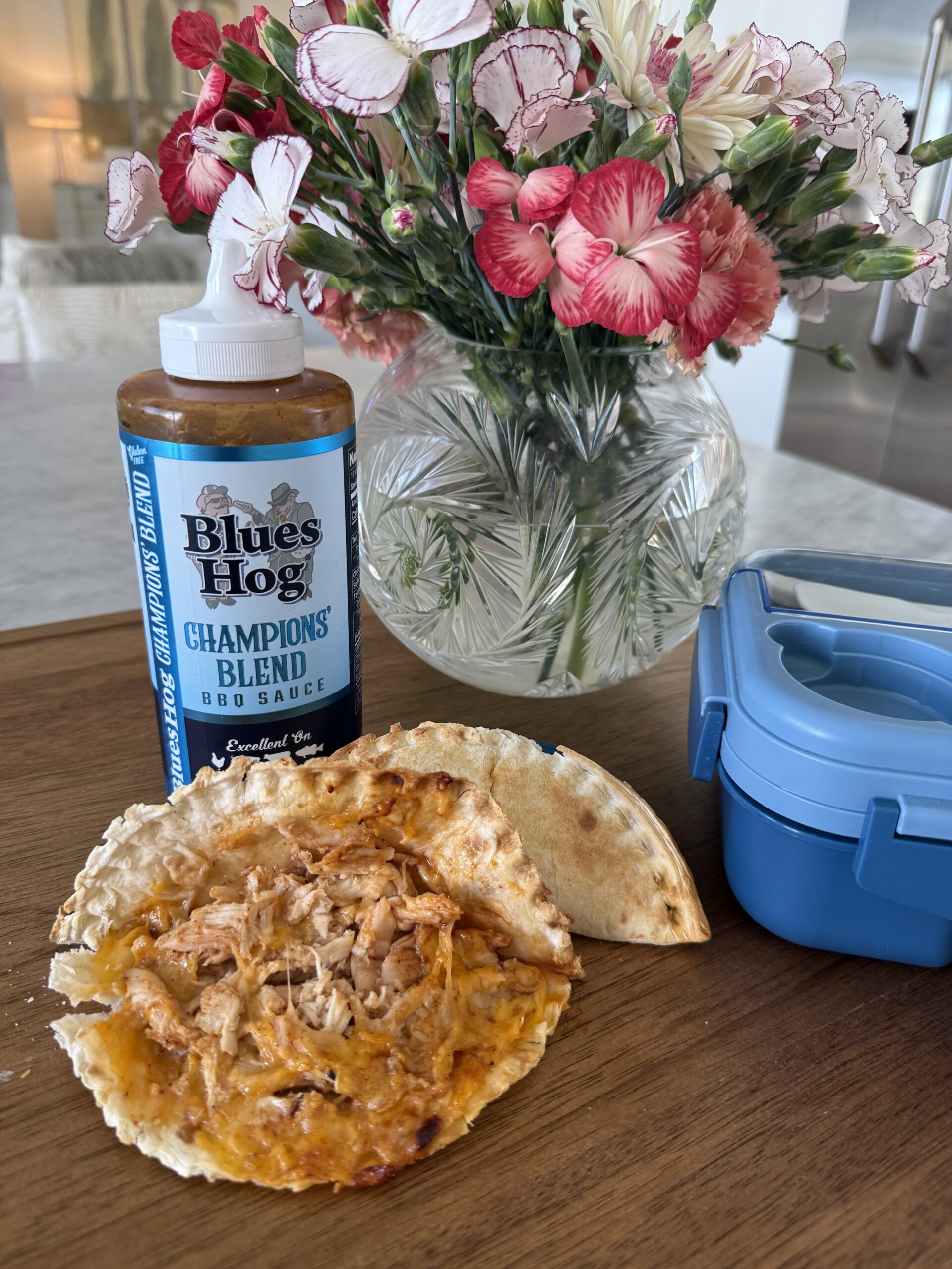 BBQ Chicken and Cheese Quesadillas