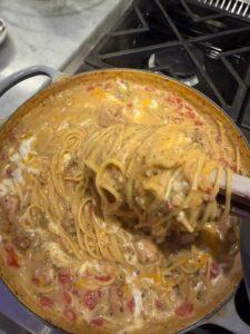 One-Pot Creamy Cajun Chicken Spaghetti