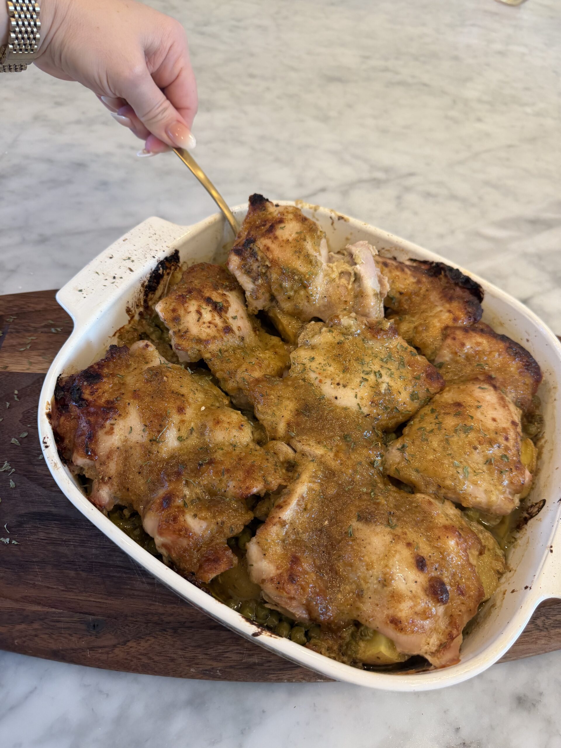 Dump-and-Bake Honey Mustard Chicken