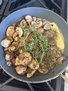 Sautéed Mushrooms with Butter and Fresh Thyme