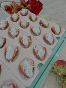 Patriotic Deviled Strawberries