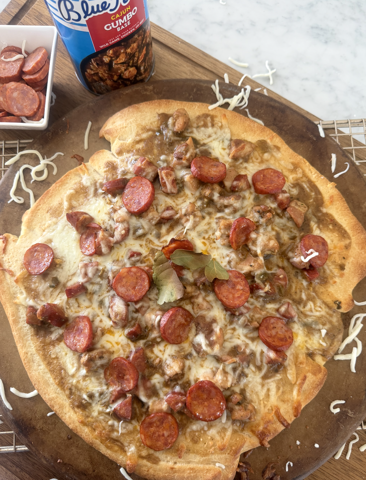 Cajun Gumbo Pizza