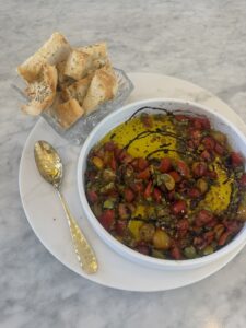 Italian Bread Dip with Olive Oil and Balsamic Glaze