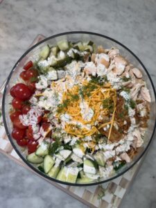 Dill Pickle Chicken Pasta Salad