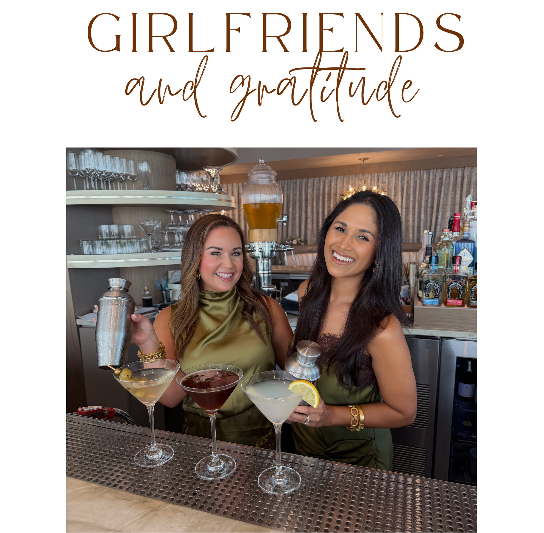 Girlfriends and Gratitude hosts The One Pot Momma and Haute off the Rack