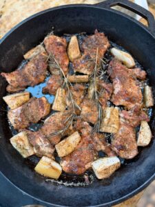 Honey Pear & Herb Roasted Chicken Thighs
